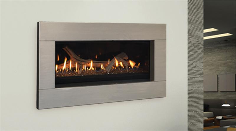 Direct Vent Echelon 60" Majestic Gas Fireplace. Offering the very latest in contemporary styling