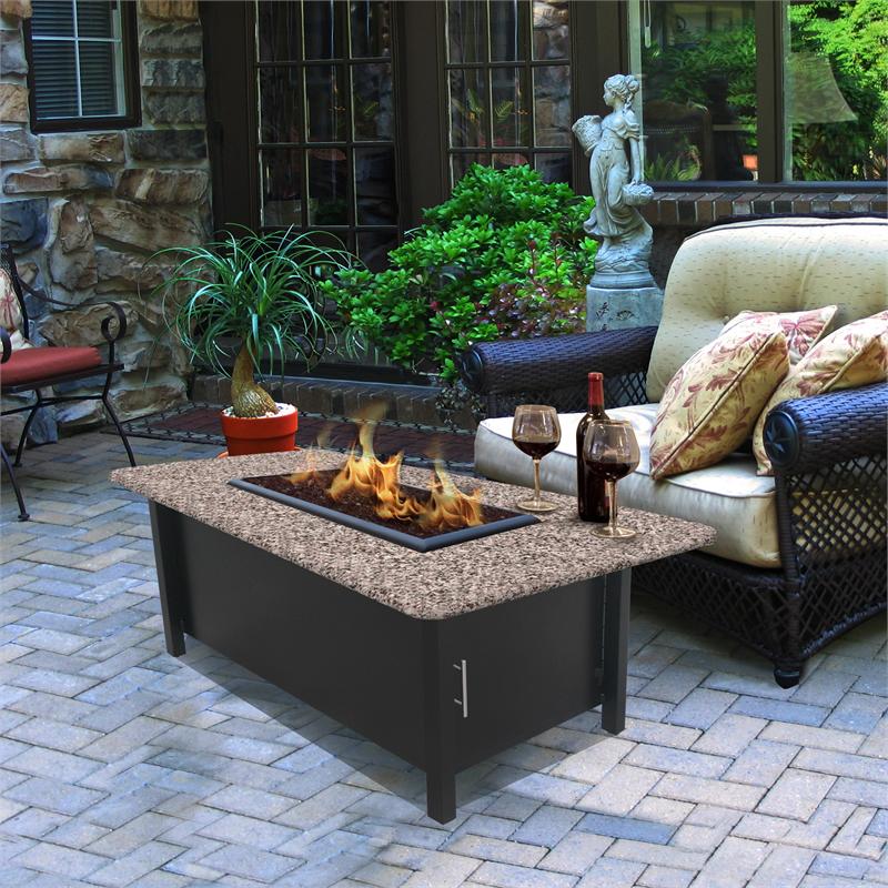 Outdoor Fire Pit Coffee Table Carmel Chat Height ...